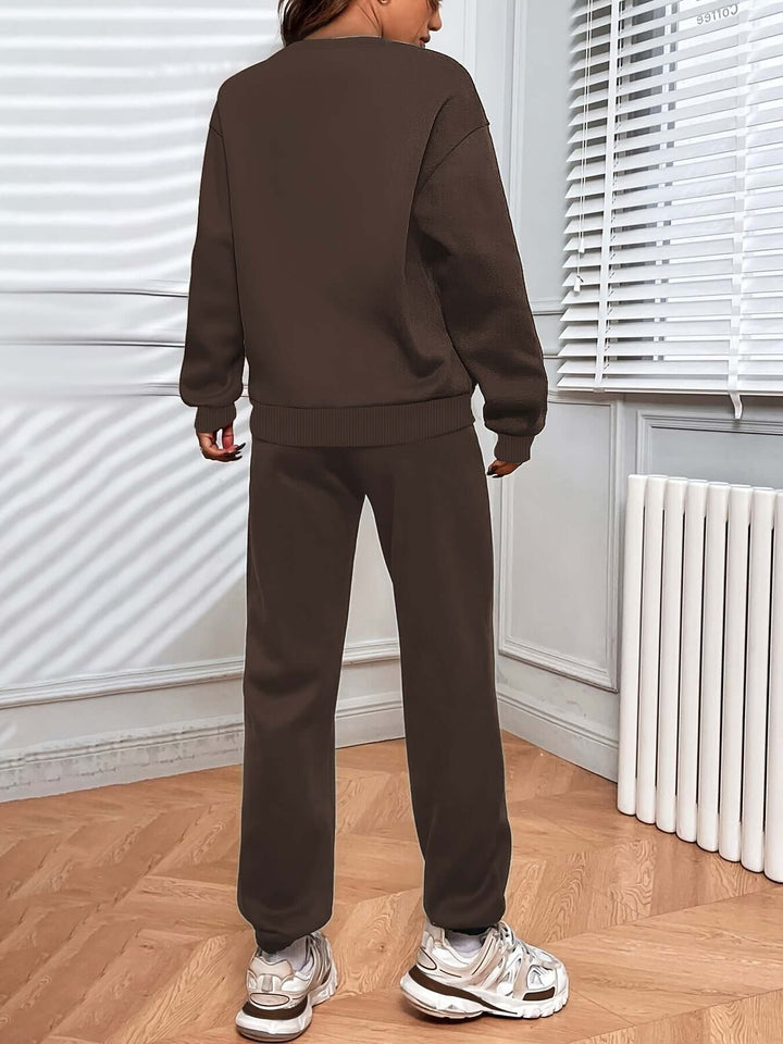 Women's Oversized Sweater and Joggers Tracksuit