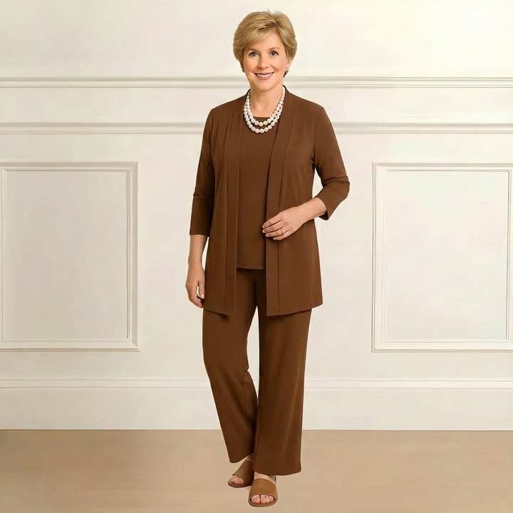 Barbara Cardigan, Top & Pants Set