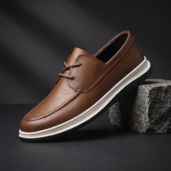 Elio | Earth Tone Vegan Leather Sneakers