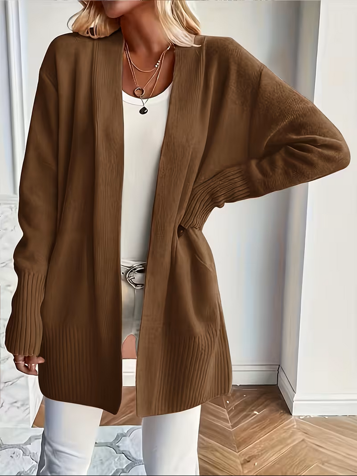Caroline - Elegant Oversized Long Open Cardigan