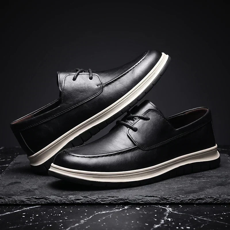 Elio | Earth Tone Vegan Leather Sneakers