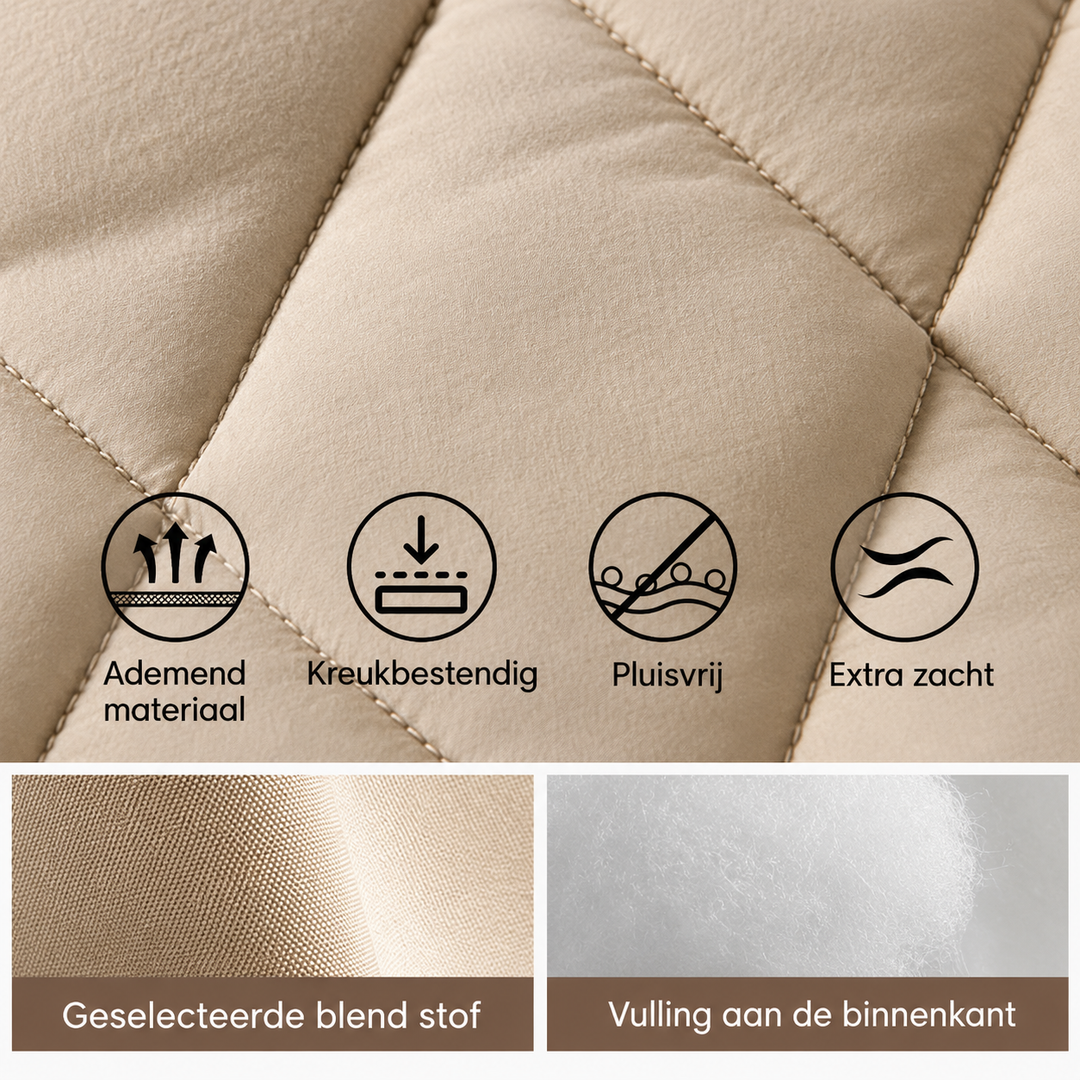 Nienke™ | Warm Padded Jacket with Knitted Sleeves