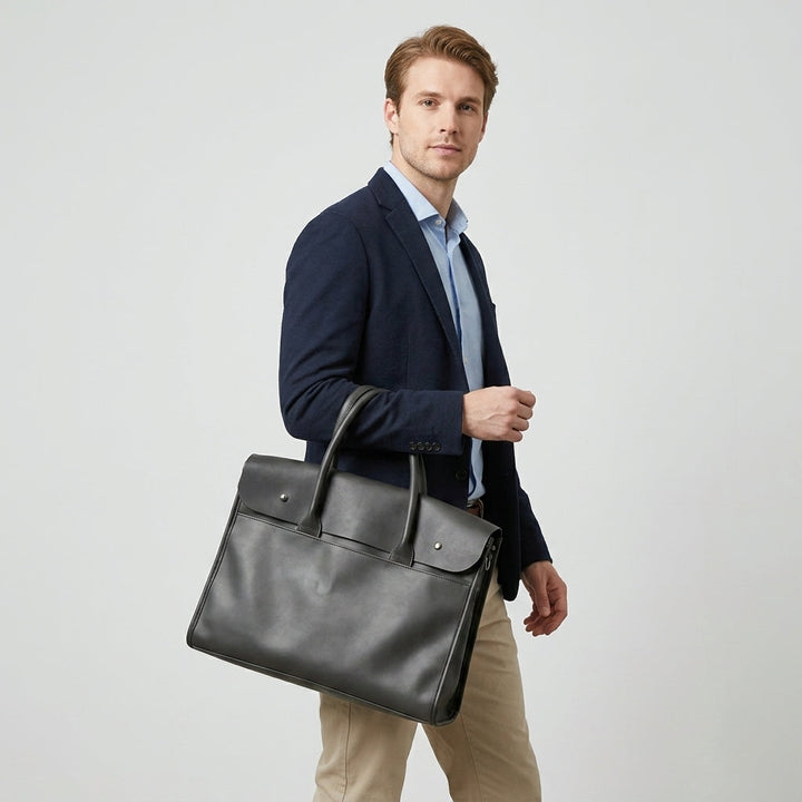 Laptop Briefcase with Flap for Men