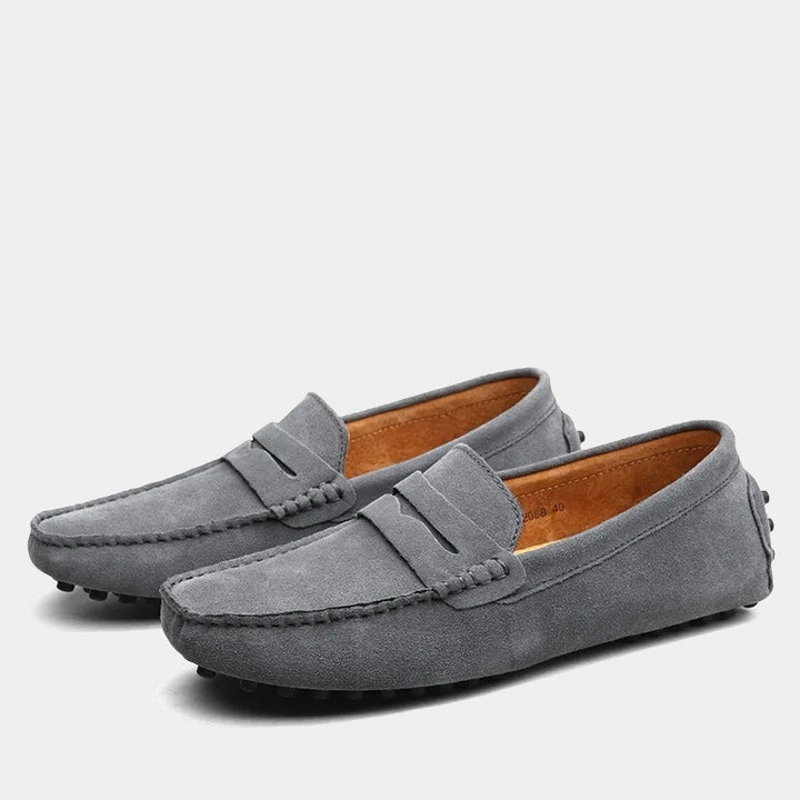 ELENA HARPER™  |  MODERN SUEDE PENNY LOAFERS FOR MEN