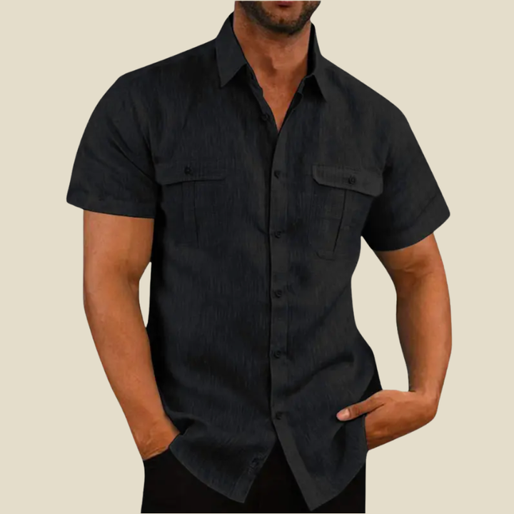 ELENA HARPER™  |  TEXTURED POCKET SHIRT FOR MEN