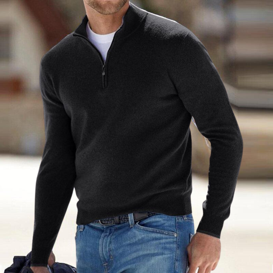 Miguel – Premium Zip-Neck Pullover
