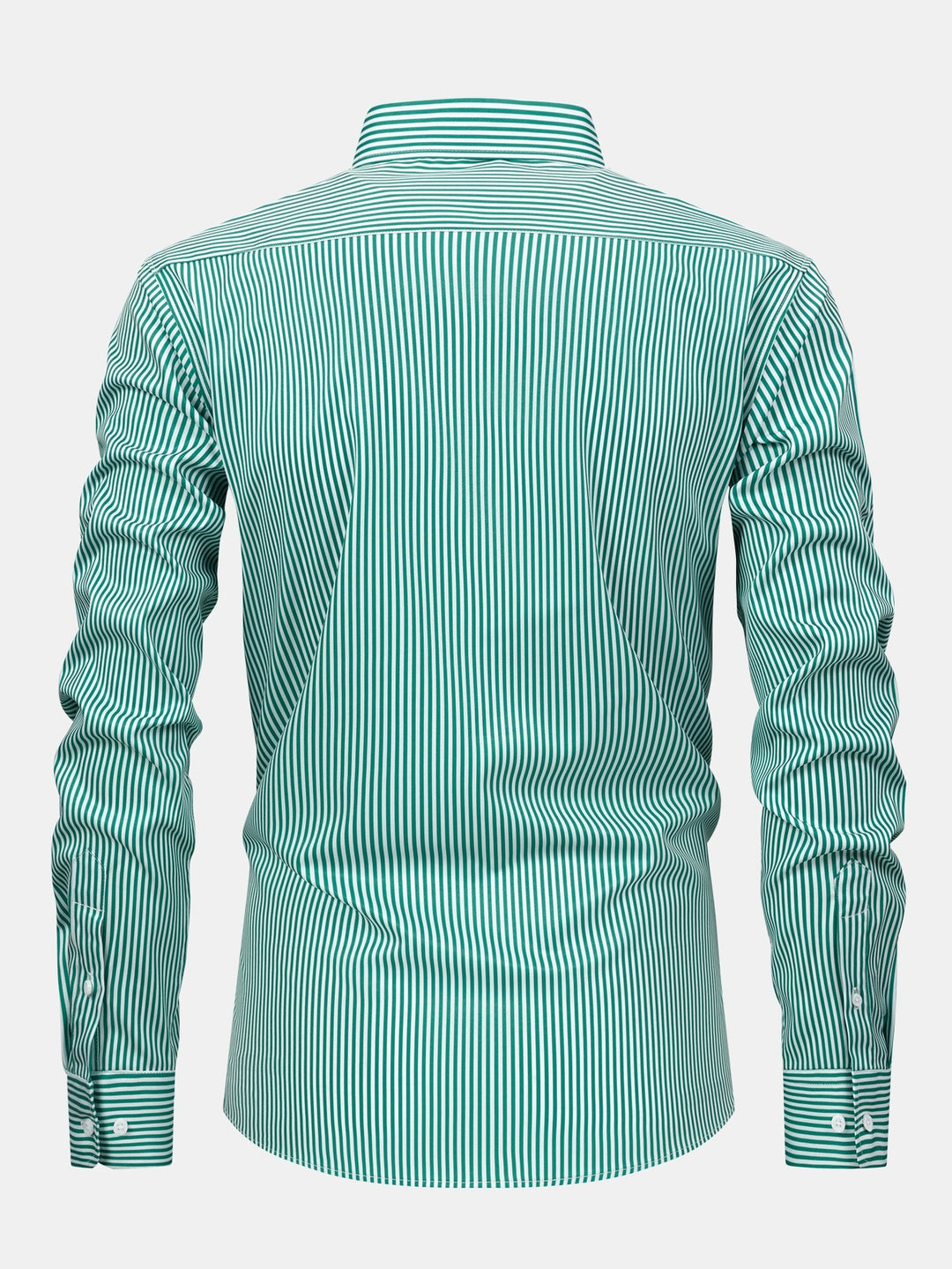 Long Sleeve Striped Shirt with Buttons - Elena Harper
