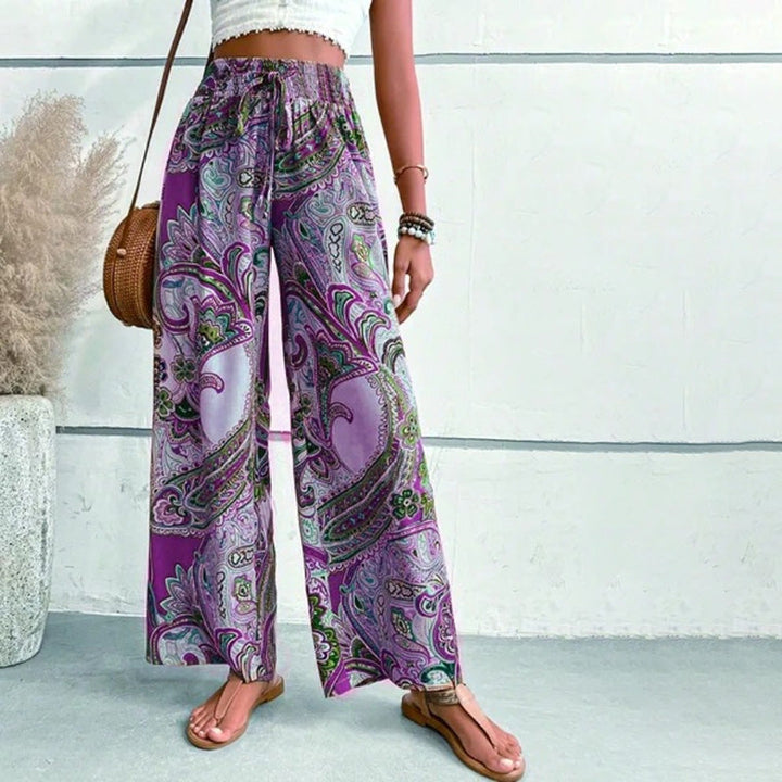 Casual Ethnic Print Pants
