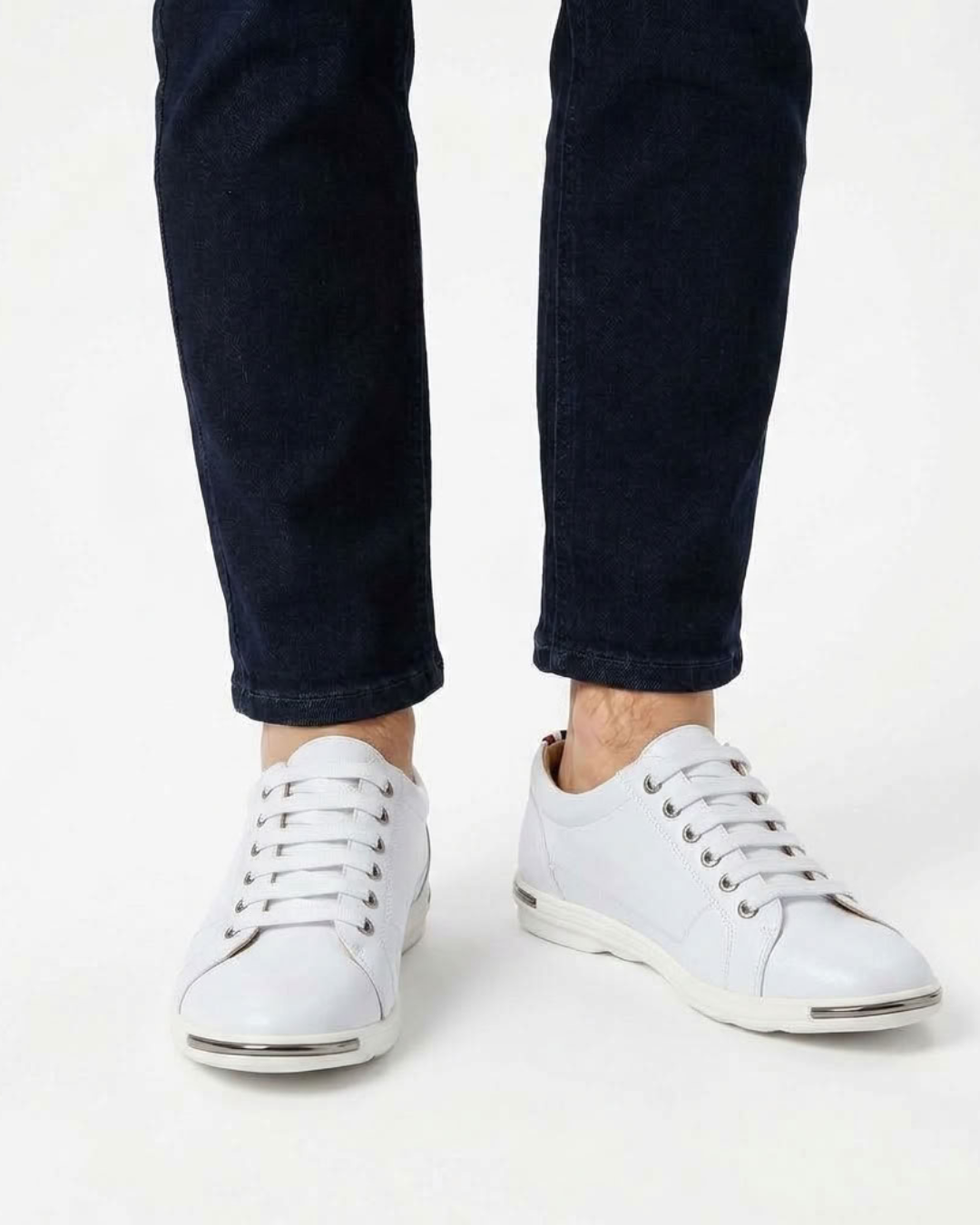 Waterproof Leather Casual Sneakers For Men