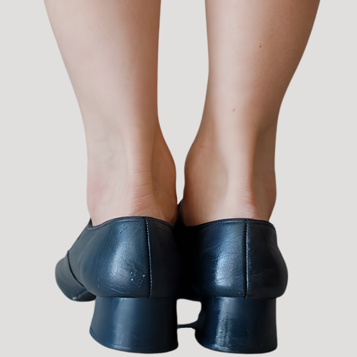 Chic Retro Ballerina with Buckle