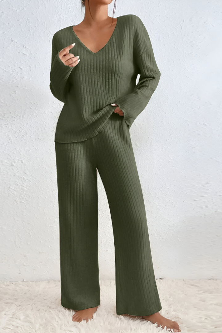 Amaris™ | Soft Ribbed Knit Lounge Set