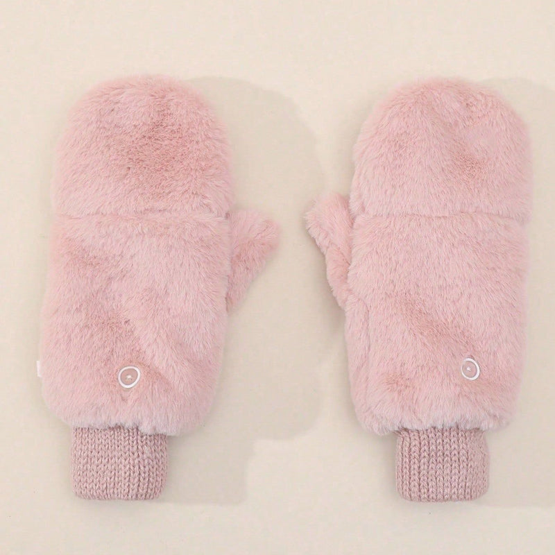 Warm Solid Color Gloves