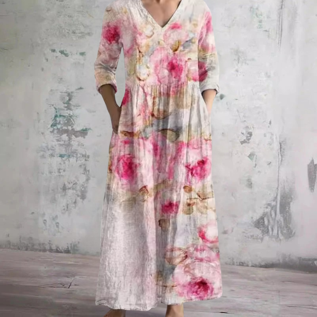 Barbara Floral Summer Dress - Elena Harper