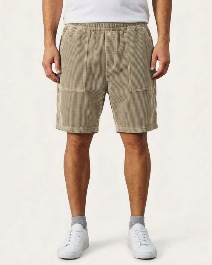 Casual Cut Ribbed Summer Shorts
