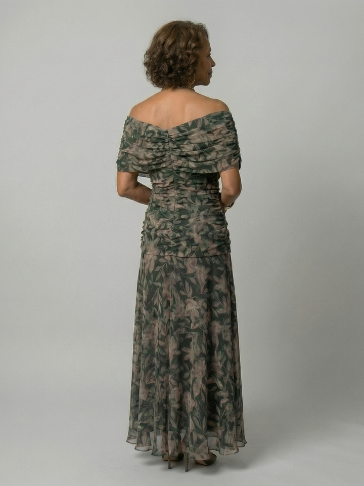 Calen Off Shoulder Flow Midi Dresses - Elena Harper