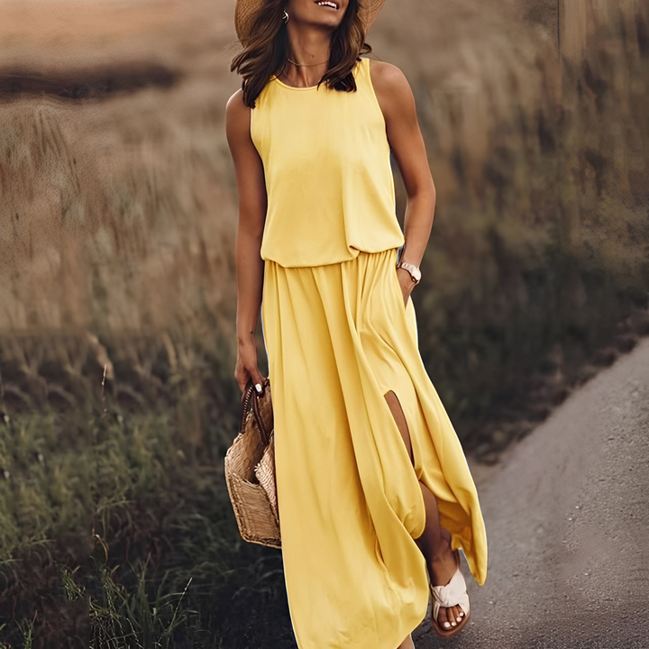 Agnes Casual Sleeveless Maxi Dress for Women - Elena Harper