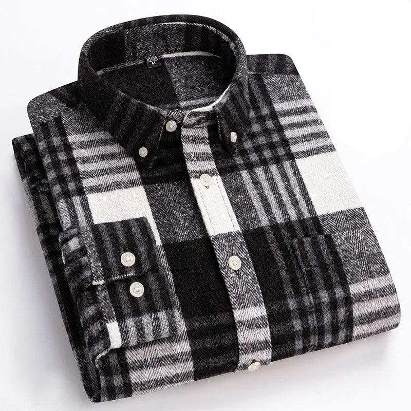 ELENA HARPER™  |  COSY FLANNEL CHECK SHIRT FOR MEN