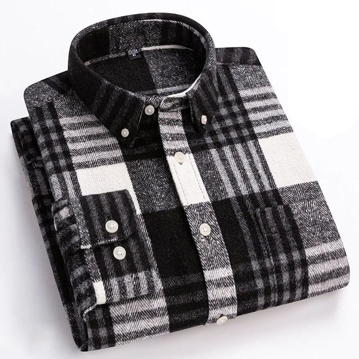 ELENA HARPER™  |  COSY FLANNEL CHECK SHIRT FOR MEN