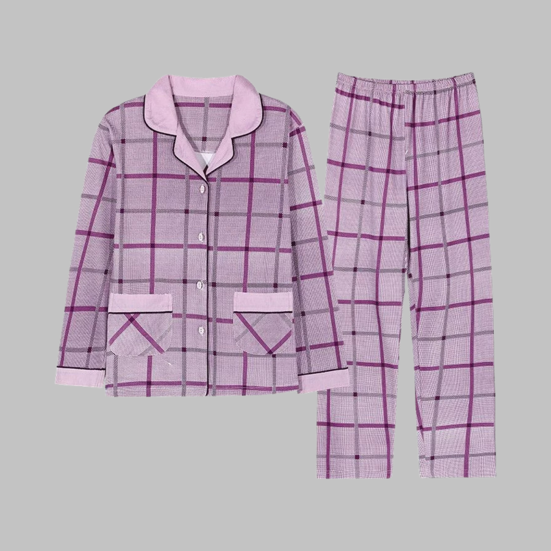 COSIMA Cozy Long Sleeve Top and Pants Loungewear Set - Elena Harper
