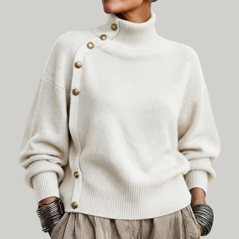SWEATER WITH BUTTONS FOR WOMEN