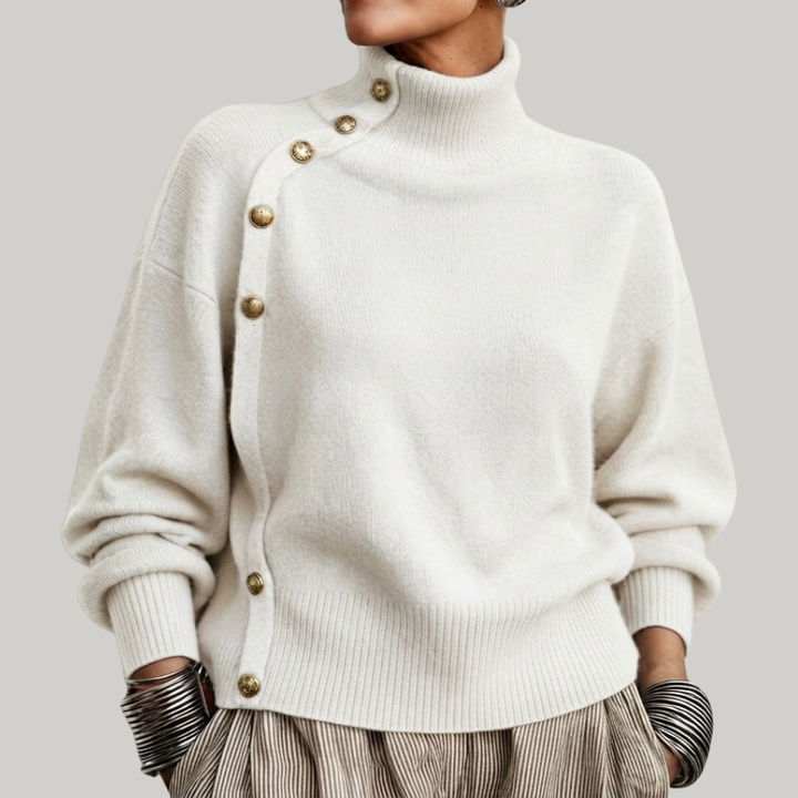 SWEATER WITH BUTTONS FOR WOMEN