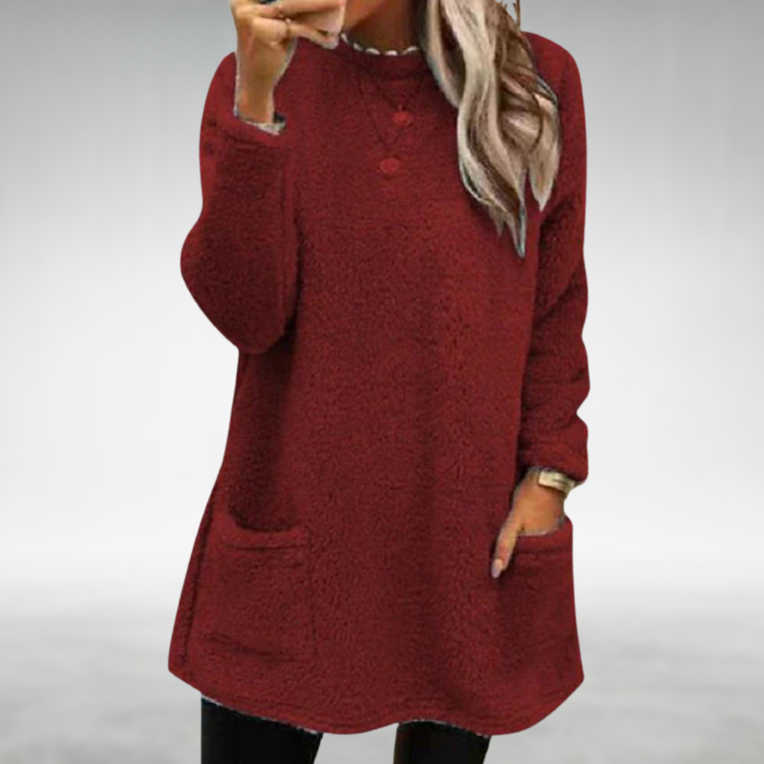 Carrie Cozy Relaxed Pullover Tunic - Elena Harper