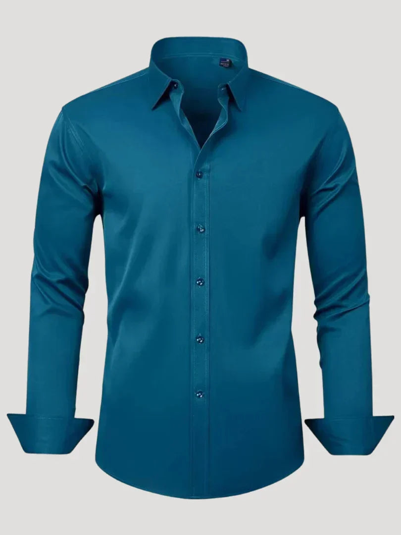 Bordon - Non-Iron Stretch Shirt With Button