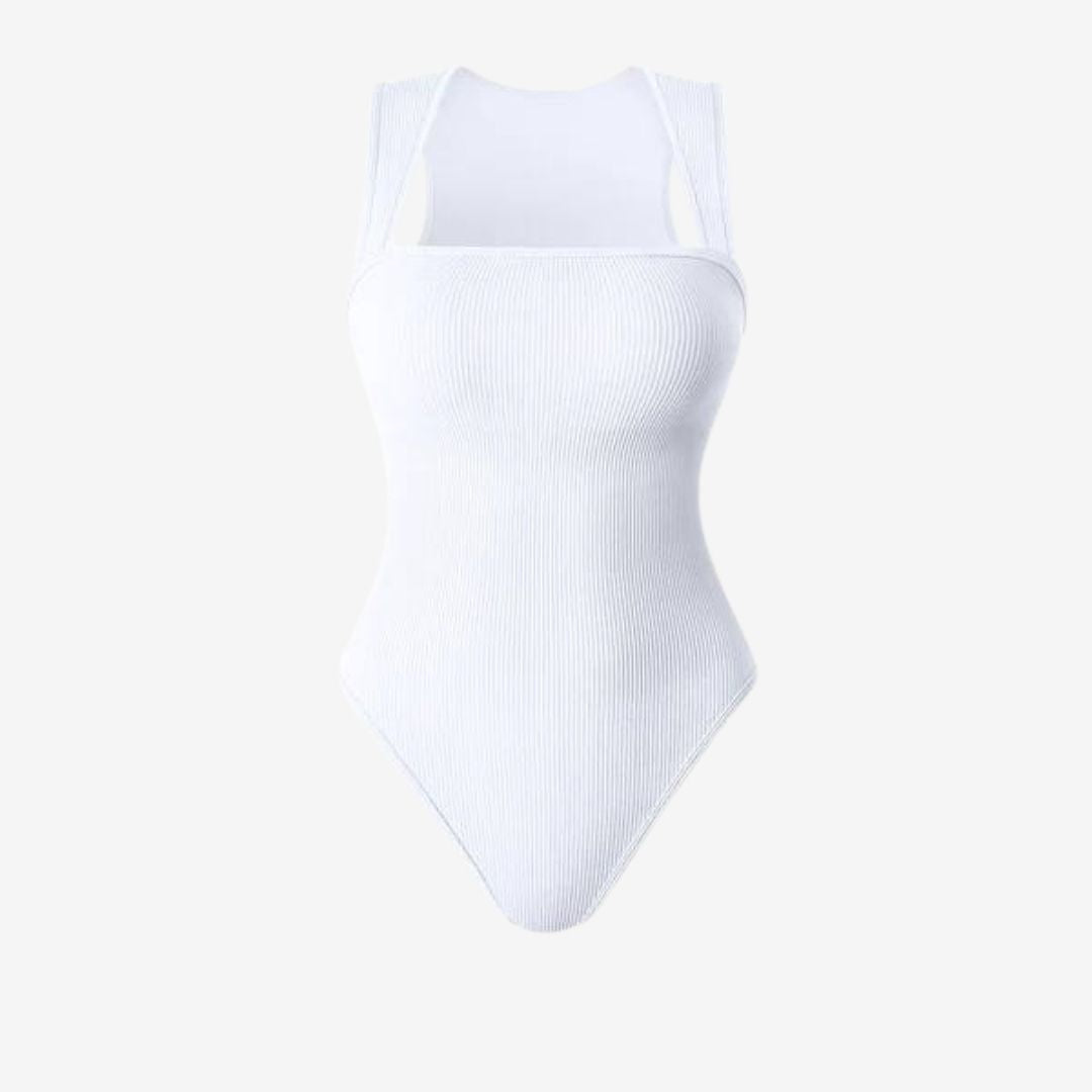 Bodysuit with Square Neckline