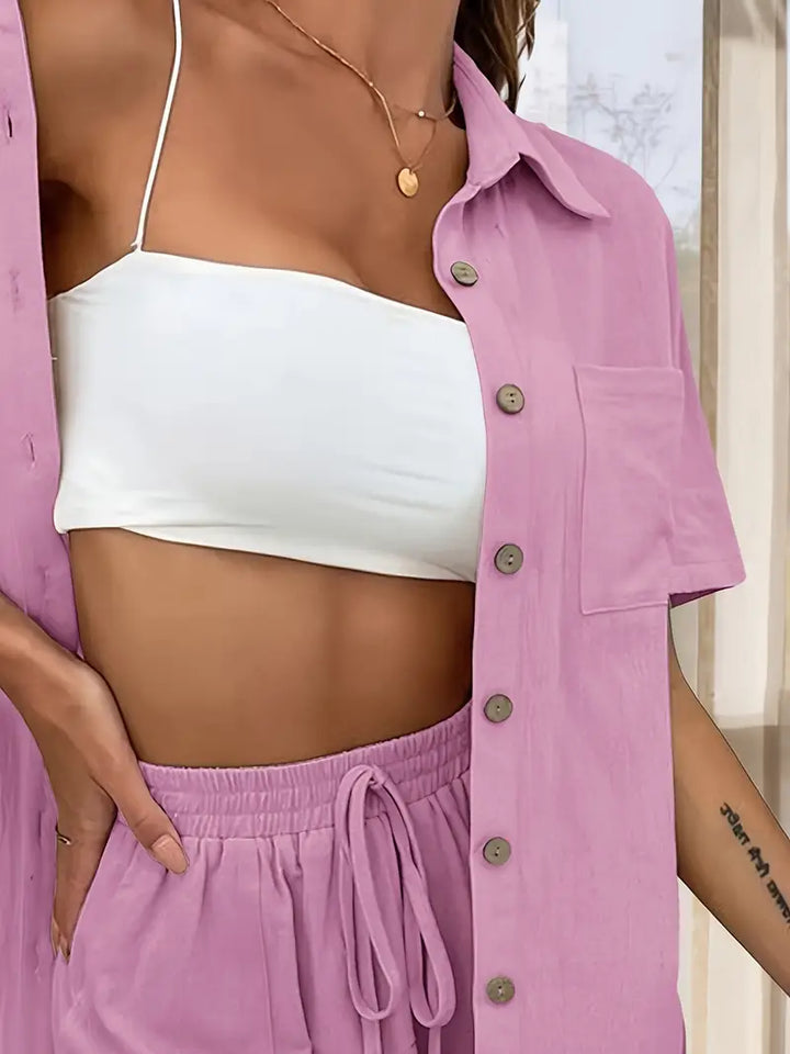 Fani Elegant Two-Piece Summer Set - Elena Harper