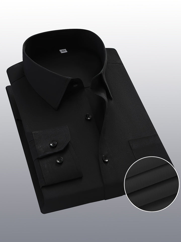 Montarello Men's Dress Shirt with Long Sleeves