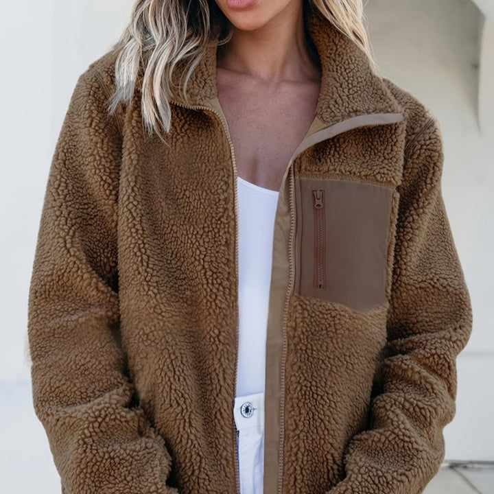 Women's Zip Fleece Jacket - Casual and Warm