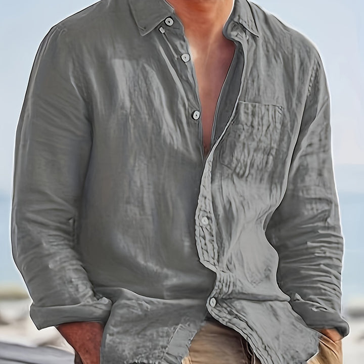 Cotton Shirt for Men - Elena Harper