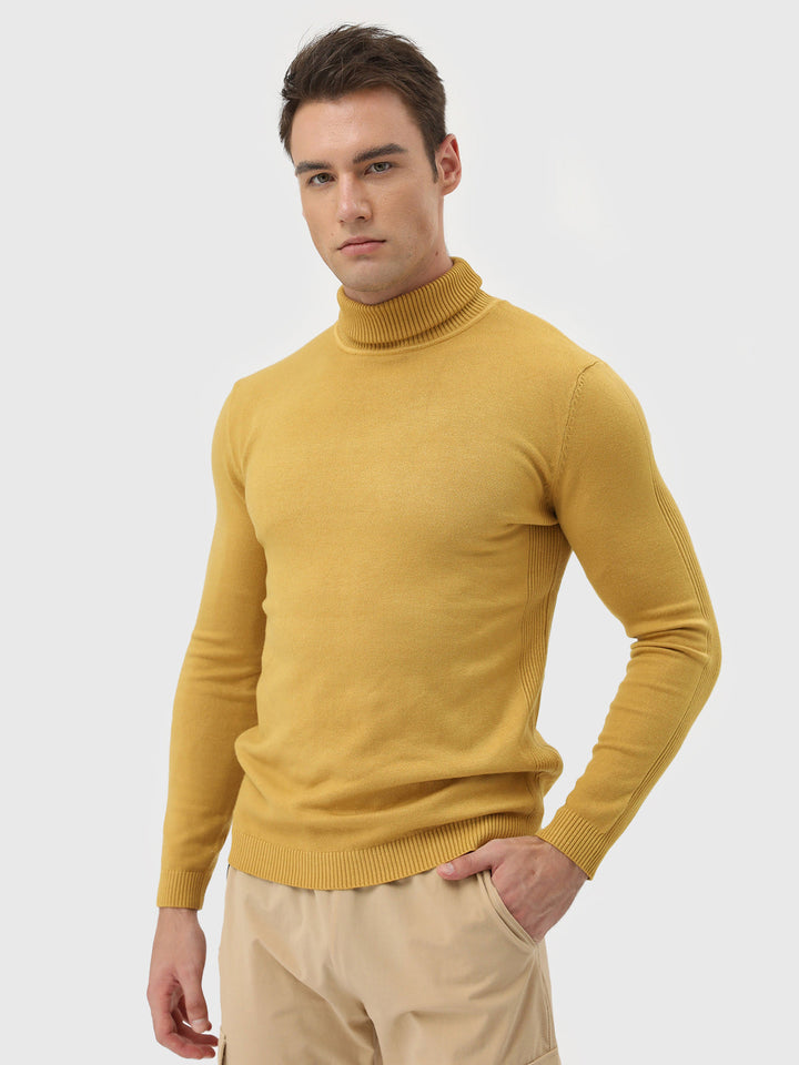 High Neck Polo Sweater