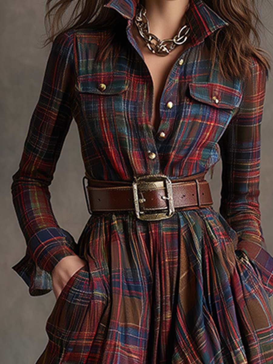 Evelyn Classic Elegant Shirt Dress - Elena Harper