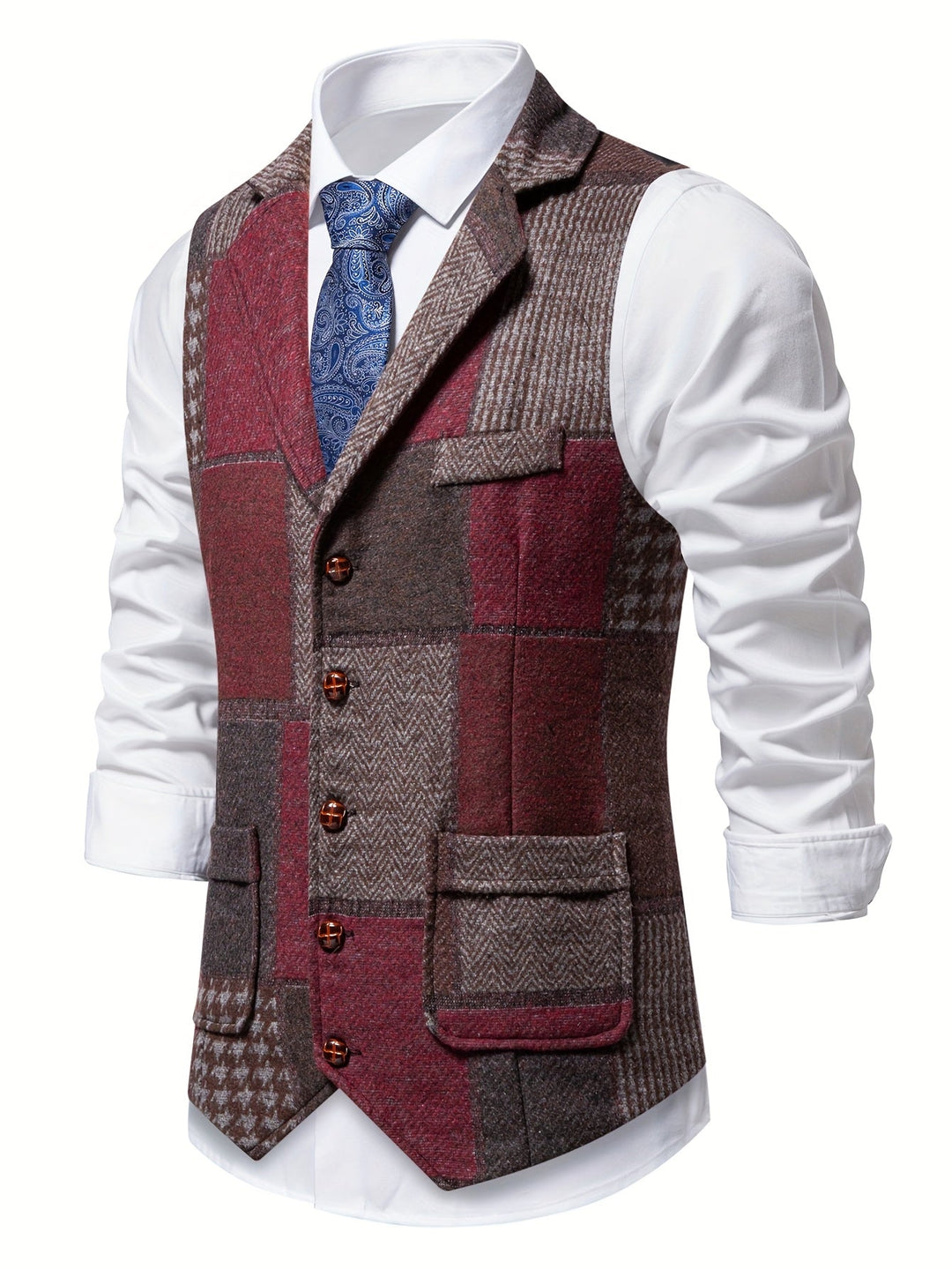 LAURENT MONACO | FORMAL TWEED VEST FOR MEN