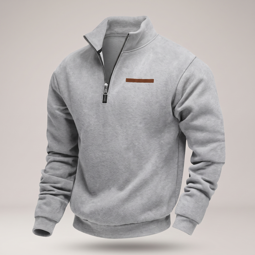Mason | Warm and Durable Men's Zip-Up Sweater