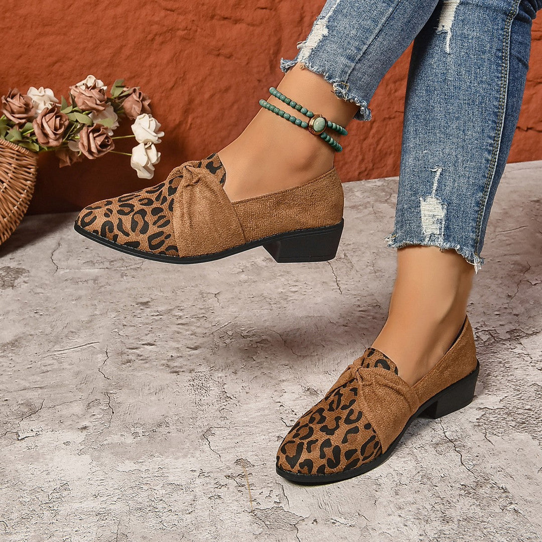Women's loafers with bow - Elvira