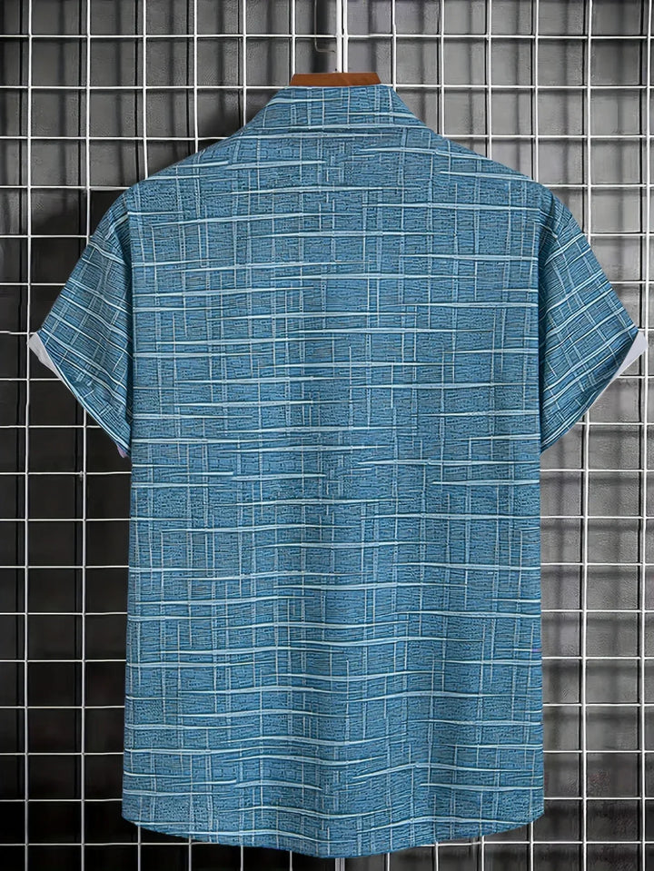 Haroyan Stylish Shirt with Checked Stripe Pattern - Elena Harper