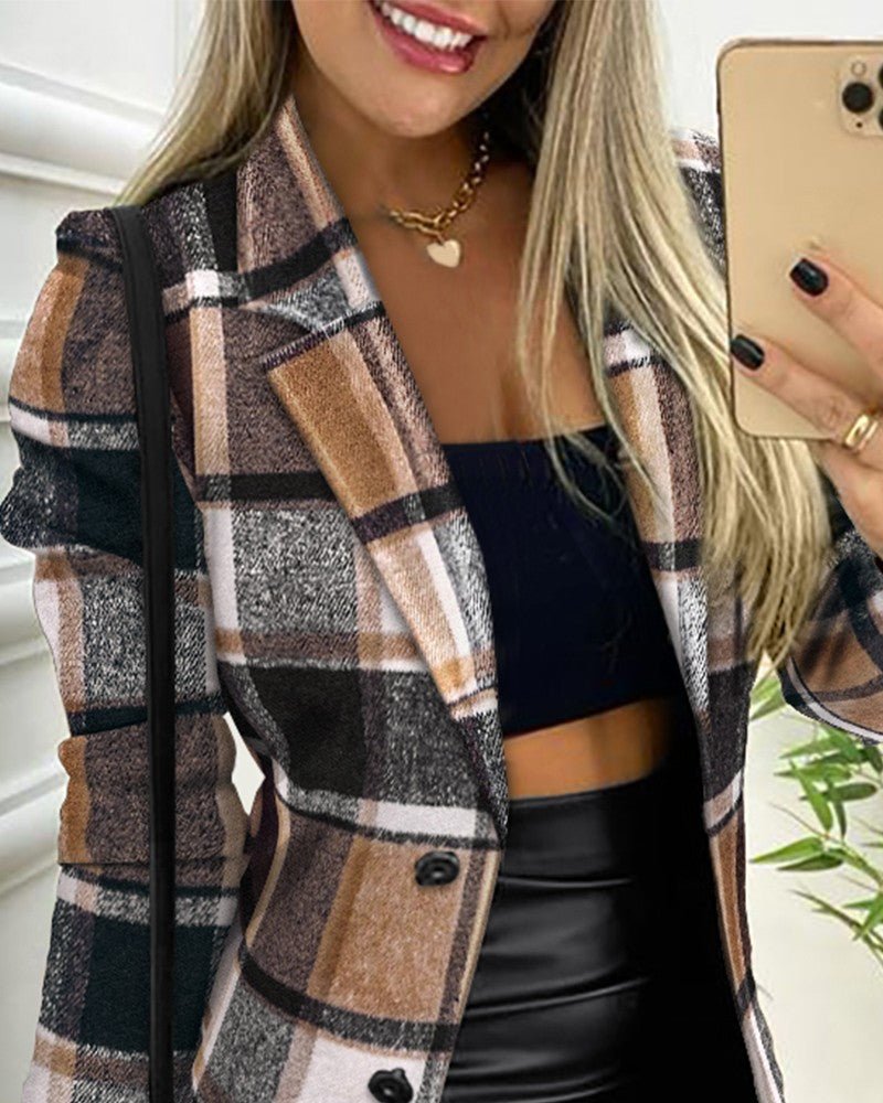 Isabella | Checked and Elegant Women's Blazer