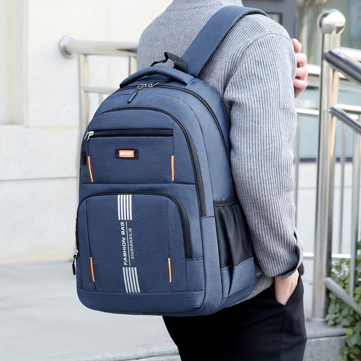 Men's Durable Leather Backpack - Timeless Utility for Daily Carry