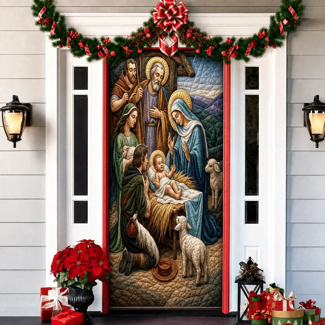 Doorlight Printed 3D-Effect Christmas Door Cover - Elena Harper