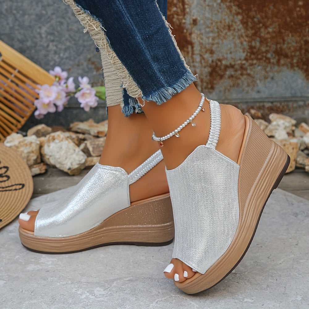 Aurora All-Day Comfort Wedge Sandals - Elena Harper