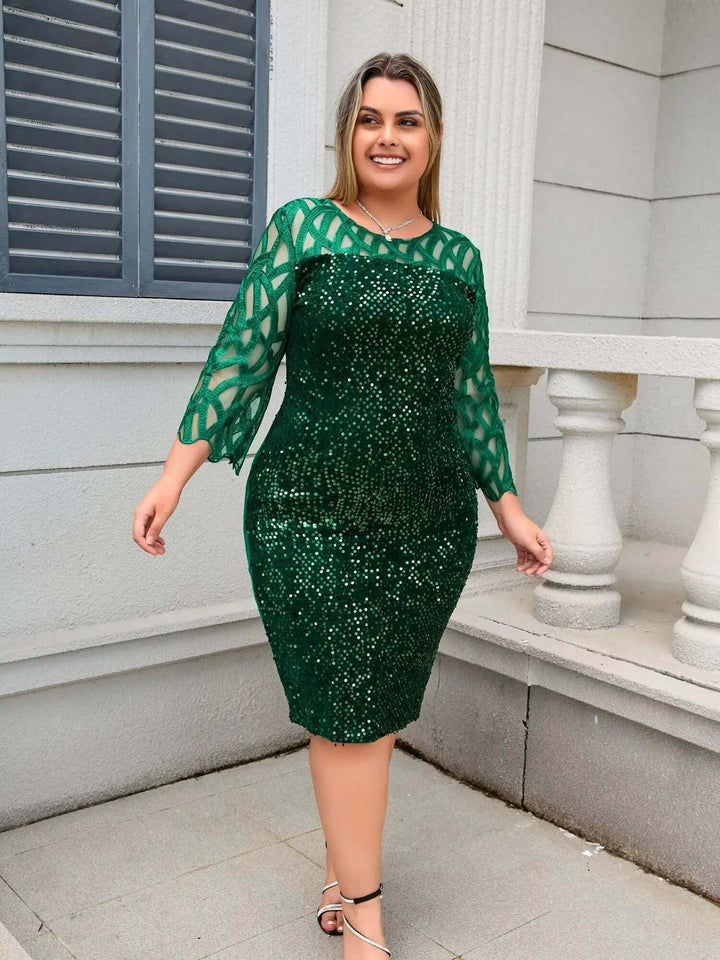 Women's Sequin Lace Dress