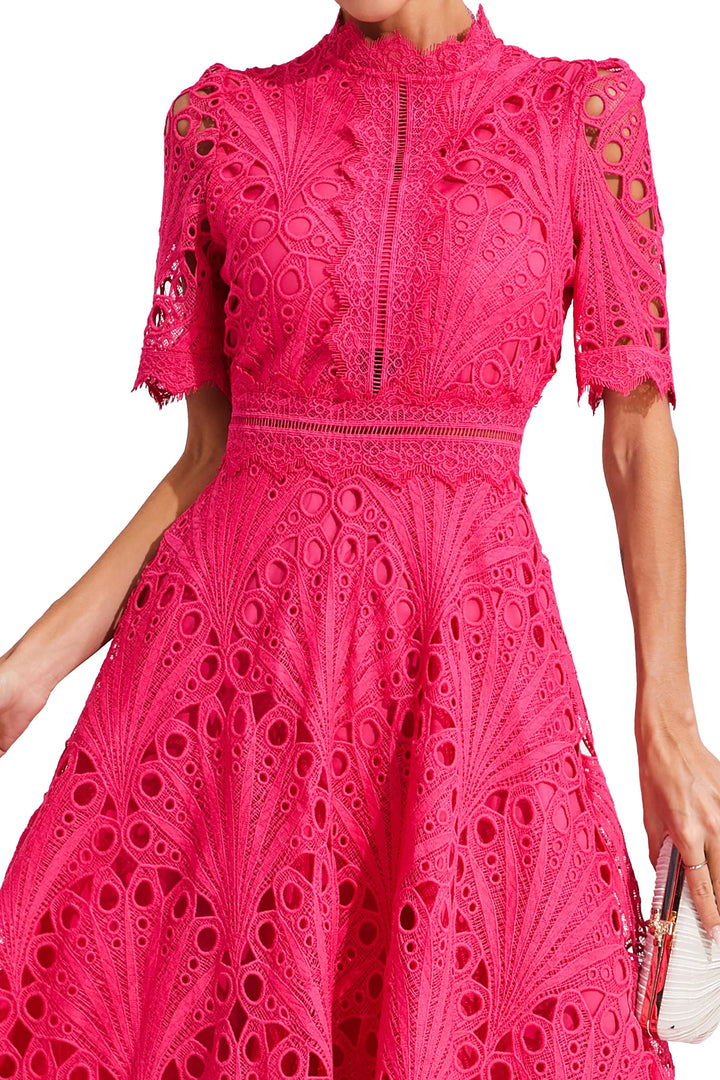Hallie Lace Midi Dress - Elena Harper