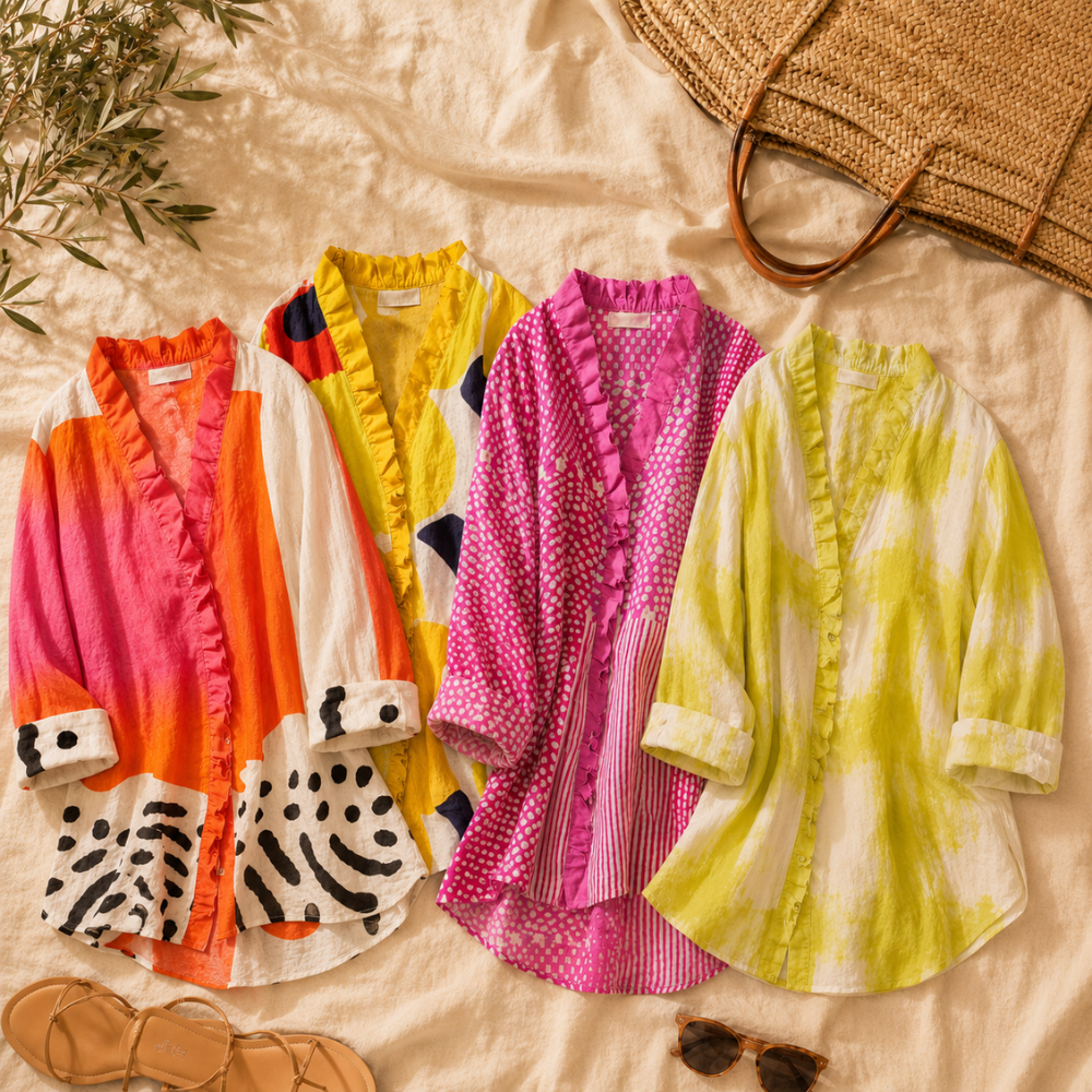 Christina | Casual and Comfortable Women's Tunic Blouse with Ruffles