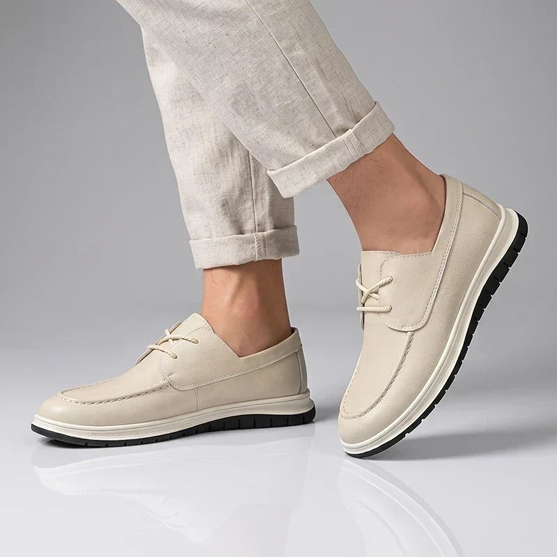 Elio | Earth Tone Vegan Leather Sneakers