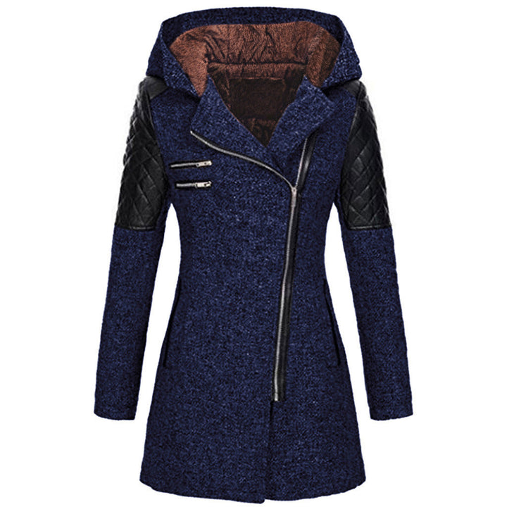 Marguerite - Elegant Asymmetrical Zipped Coat