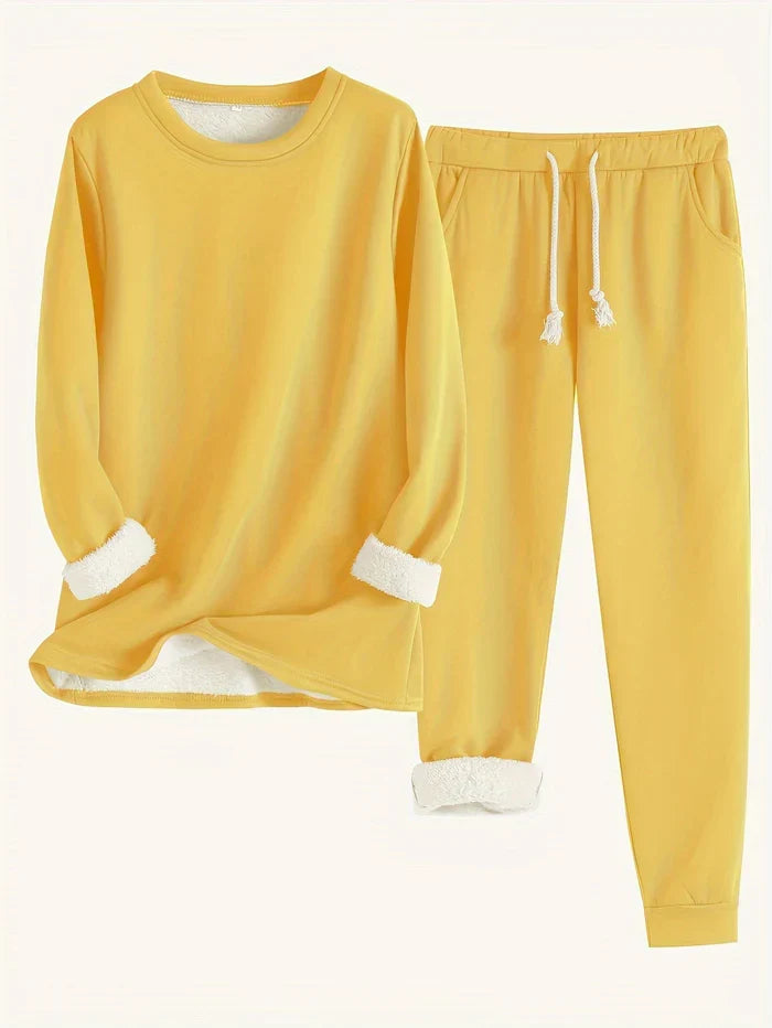 Solid Thermal Set – Two Warm Pieces for Women