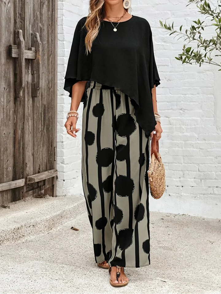 Aaliyah Two-piece Set with Comfortable Elastic Waist - Elena Harper