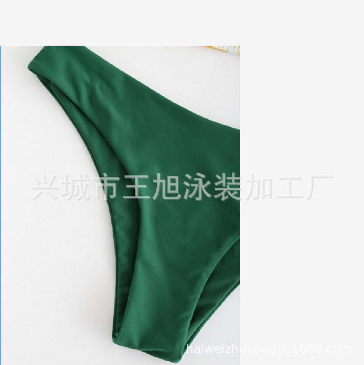 Women's Bandeau Bikini with Playful Cactus Pattern EB
